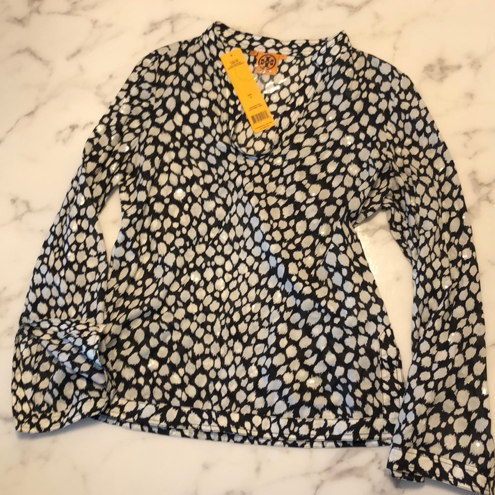 Tory Burch Animal Print Tunic sz 12